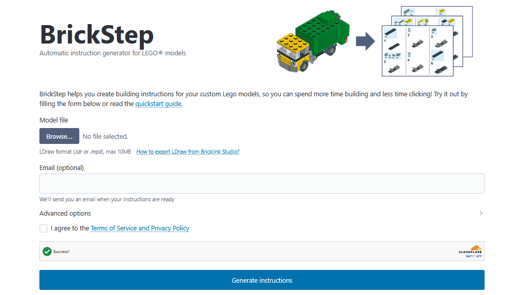 BrickStep home page